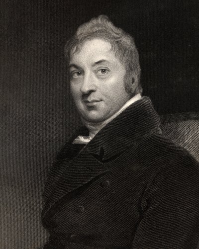 Edward Jenner, gravé par W.H. Mote, de 